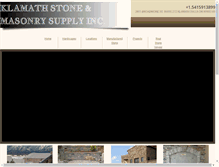 Tablet Screenshot of klamathstone.com